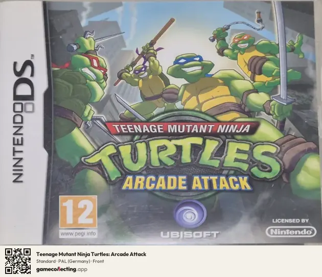 Teenage Mutant Ninja Turtles: Arcade Attack Nintendo DS, Germany box front