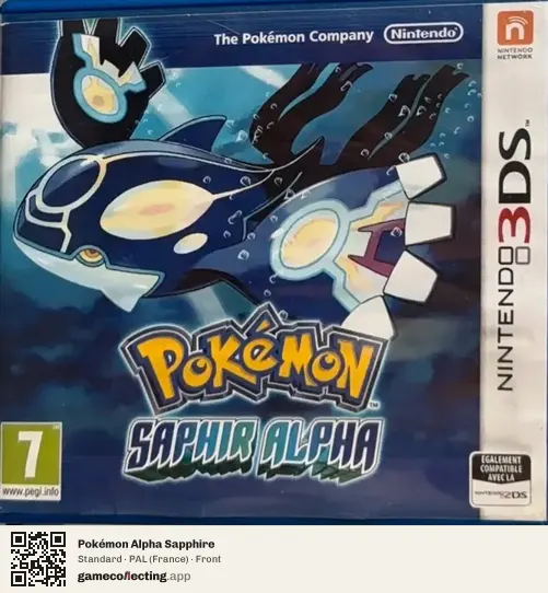 Pokémon Alpha Sapphire Nintendo 3DS, France box front