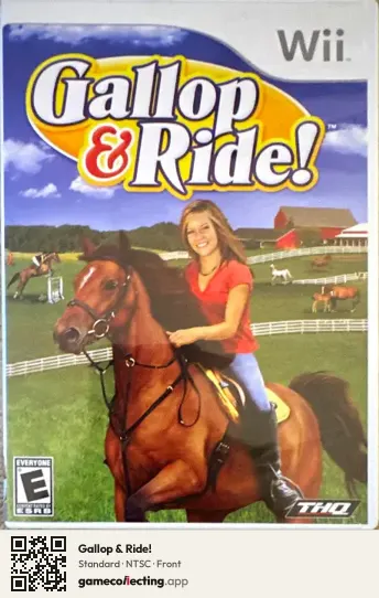 Gallop & Ride! Nintendo Wii, NTSC box front