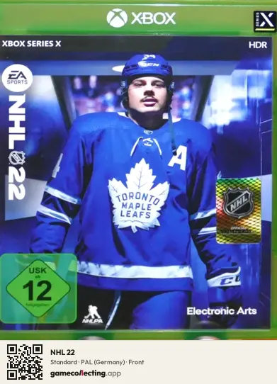 NHL 22 Xbox Series X, Germany box front