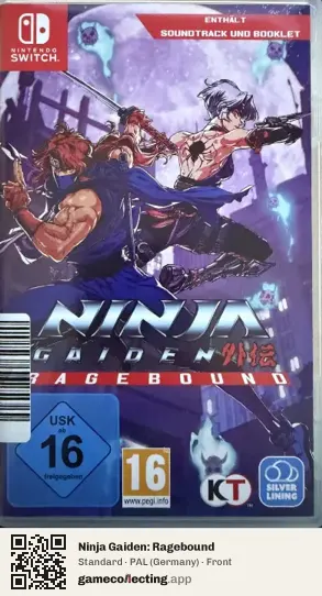 Ninja Gaiden: Ragebound Nintendo Switch, Germany box front