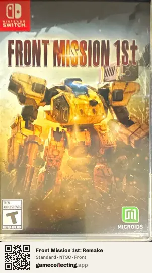 Front Mission 1st: Remake Nintendo Switch, NTSC box front