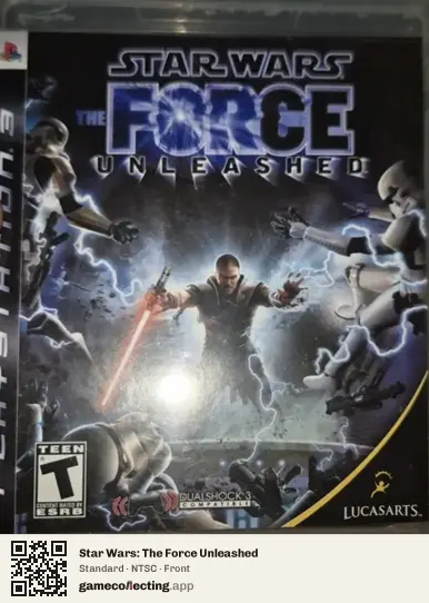 Star Wars: The Force Unleashed PlayStation 3, NTSC box front