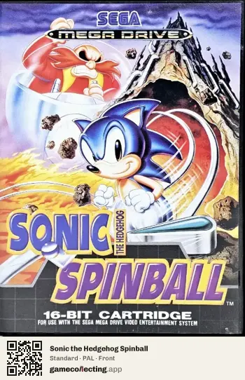 Sonic the Hedgehog Spinball Sega Mega Drive / Genesis, PAL box front