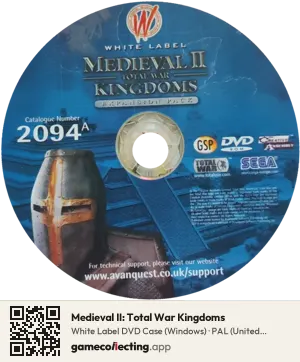 Medieval II: Total War Kingdoms Computer, PAL disc