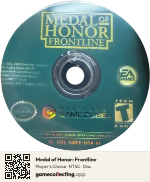 Medal of Honor: Frontline Nintendo GameCube, NTSC disc