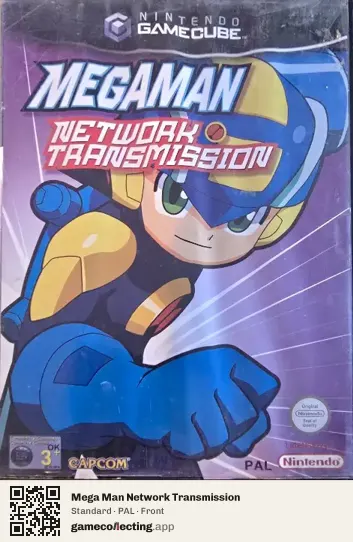 Mega Man Network Transmission Nintendo GameCube, PAL box front