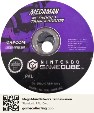 Mega Man Network Transmission Nintendo GameCube, PAL disc
