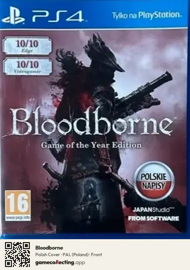 Bloodborne PlayStation 4, Poland box front