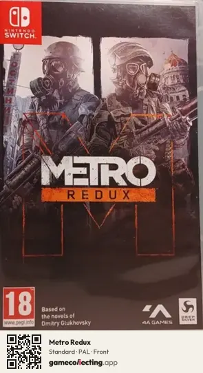 Metro Redux Nintendo Switch, PAL box front