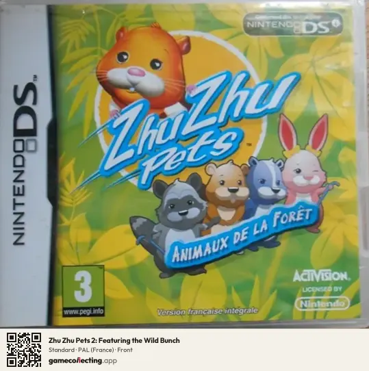 Zhu Zhu Pets 2: Featuring the Wild Bunch Nintendo DS, France box front