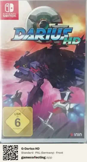 G-Darius HD Nintendo Switch, Germany box front