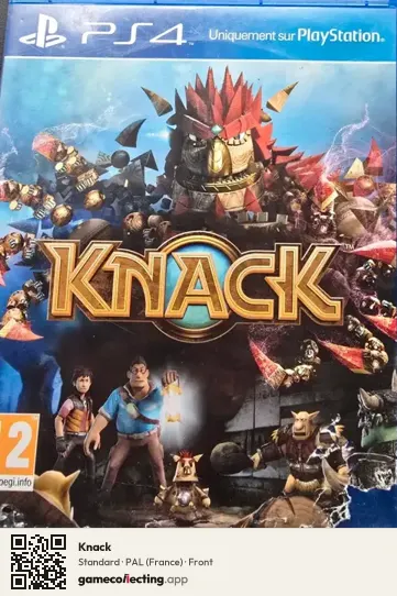 Knack PlayStation 4, France box front