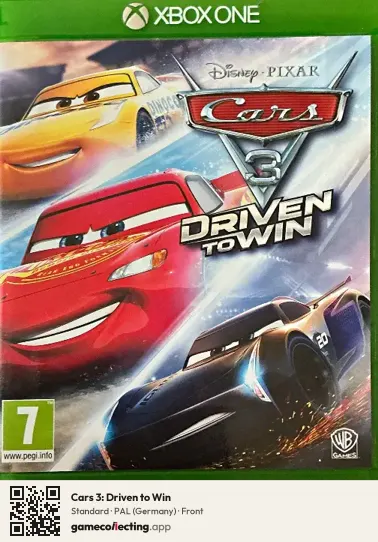 Cars 3: Driven to Win Xbox One, Germany box front