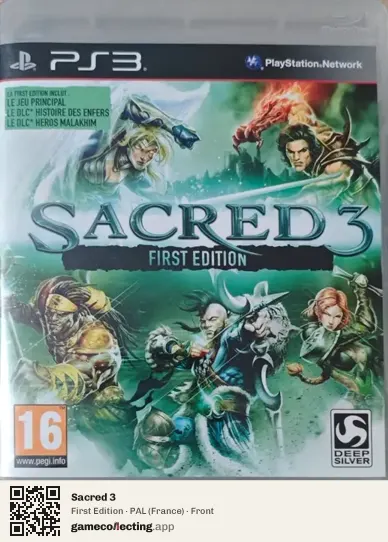 Sacred 3 PlayStation 3, France box front