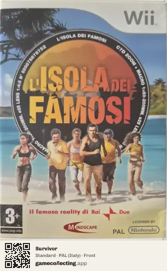Survivor Nintendo Wii, Italy box front