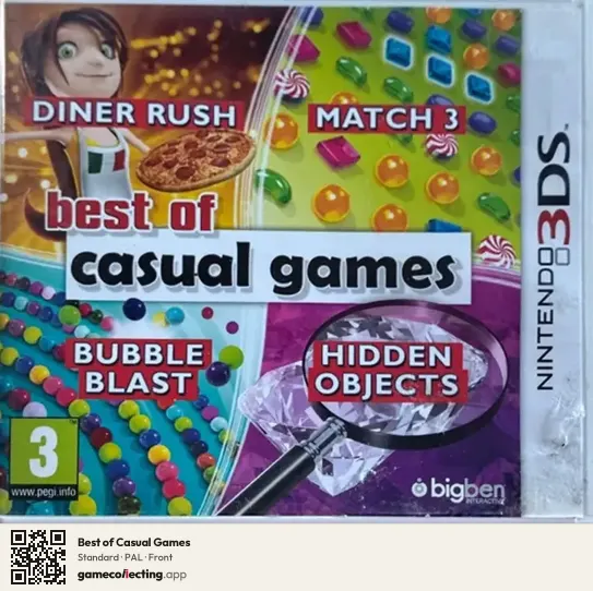 Best of Casual Games Nintendo 3DS, PAL box front