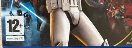 Star Wars: Battlefront II, the PEGI square on its front