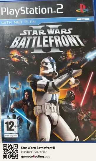 Star Wars: Battlefront II PlayStation 2, PAL box front