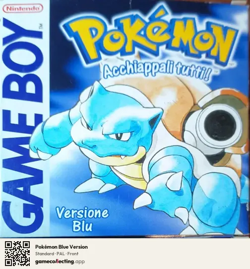 Pokémon Blue Version Game Boy, PAL box front