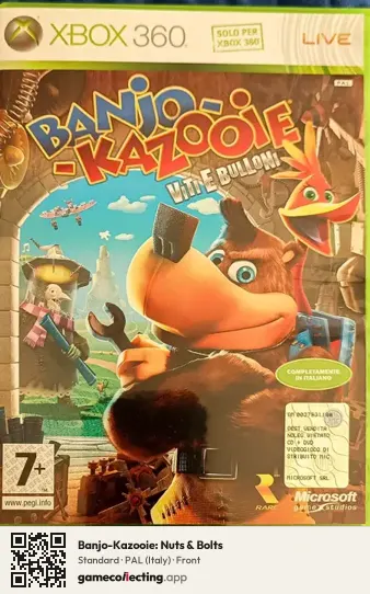 Banjo-Kazooie: Nuts & Bolts Xbox 360, Italy box front