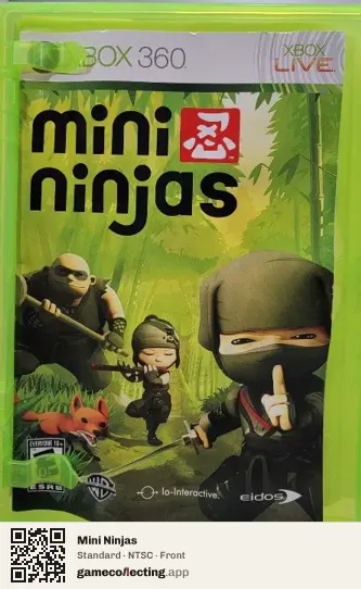 Mini Ninjas Xbox 360, NTSC box front