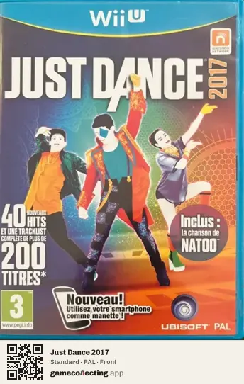 Just Dance 2017 Nintendo Wii U, PAL box front