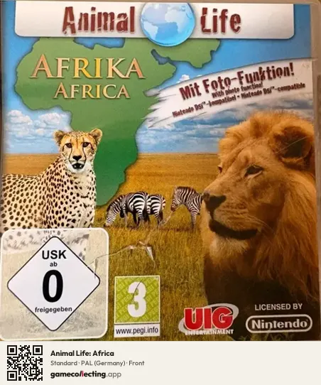 Animal Life: Africa Nintendo DS, Germany box front