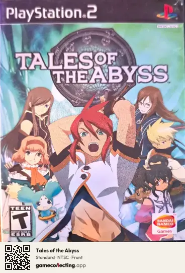 Tales of the Abyss PlayStation 2, NTSC box front