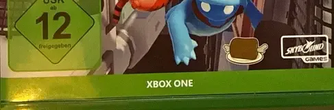 Gang Beasts, the USK square on its front