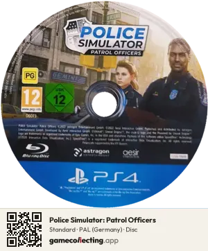 Police Simulator: Patrol Officers PlayStation 4, PAL disc