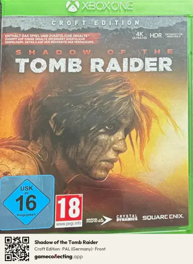 Shadow of the Tomb Raider Xbox One, Germany box front