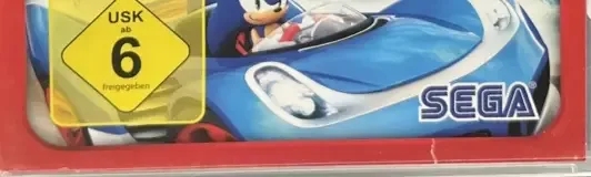 Sonic & All-Stars Racing Transformed, the USK square on its front