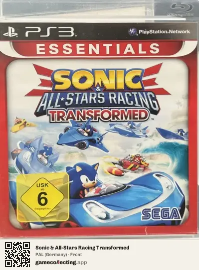 Sonic & All-Stars Racing Transformed PlayStation 3, Germany box front