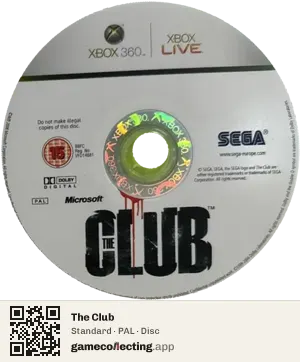 The Club Xbox 360, PAL disc