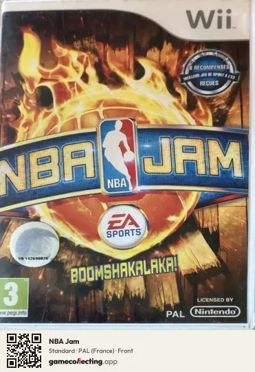 NBA Jam Nintendo Wii, France box front