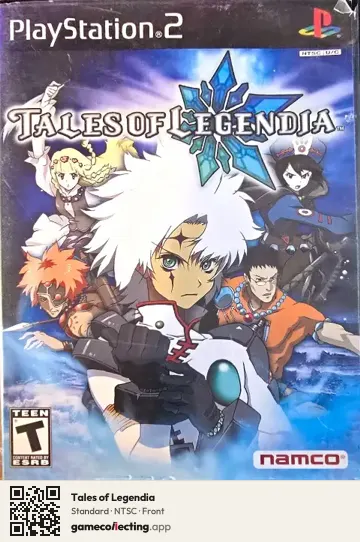 Tales of Legendia PlayStation 2, NTSC box front
