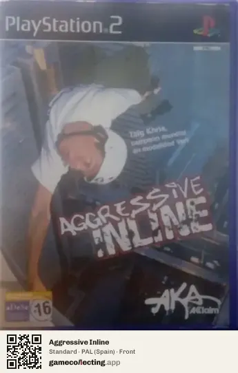 Aggressive Inline PlayStation 2, Spain box front