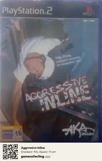 Aggressive Inline PlayStation 2, Spain box front