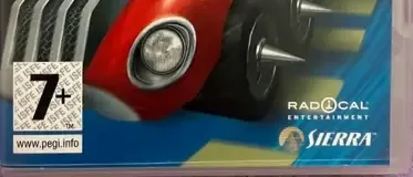 Crash Tag Team Racing, the PEGI square on its front