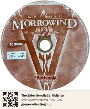 The Elder Scrolls IV: Oblivion Computer, PAL disc