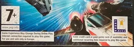 Star Wars Galaxies: Jump to Lightspeed, the PEGI square on its front
