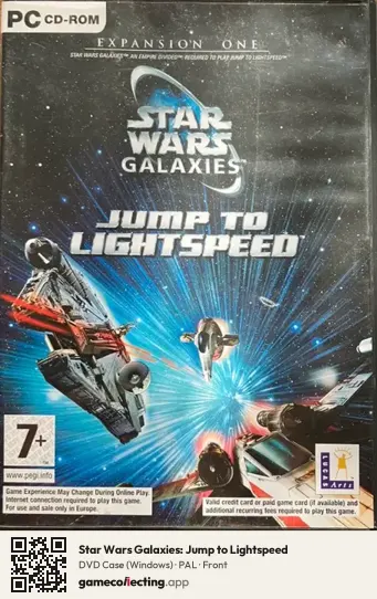 Star Wars Galaxies: Jump to Lightspeed Computer, PAL box front