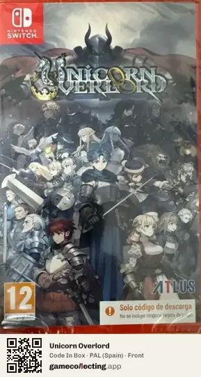 Unicorn Overlord Nintendo Switch, Spain box front