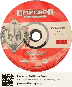 Emperor: Battle for Dune Computer, PAL disc