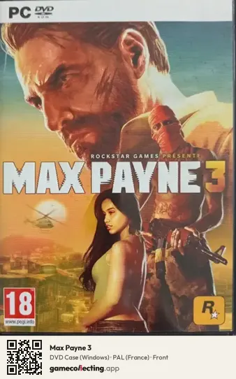 Max Payne 3 Computer, France box front