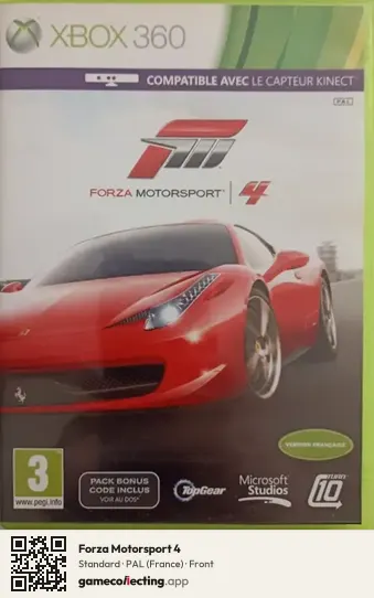Forza Motorsport 4 Xbox 360, France box front