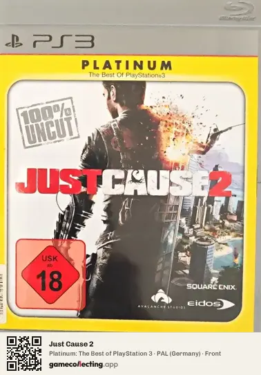 Just Cause 2 PlayStation 3, Germany box front
