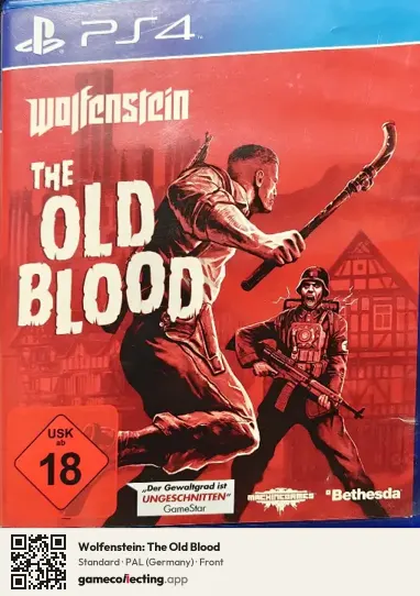 Wolfenstein: The Old Blood PlayStation 4, Germany box front