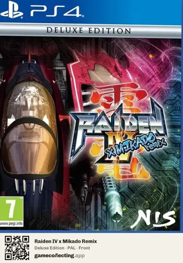 Raiden IV x Mikado Remix PlayStation 4, PAL box front